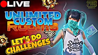 LETS DO CHALLENGES I CUSTOM ROOMS I😍 UC GIVEAWAY I NOBER PLAYS I PUBG LIVE STREAM [upl. by Stesha]