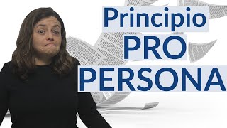 Principio Pro Persona en Derechos Humanos [upl. by Nallid421]