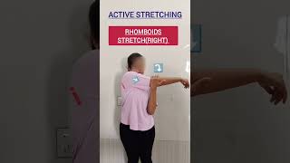 SternocleidomastoidPlatysmaampRhomboids Stretch stretching shortsfeed physiotherapy neck muscles [upl. by Nirroc]