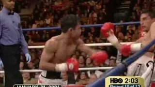 Pacquiao vs Morales II Round 10 [upl. by Ynohtnanhoj159]