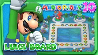 Mario Party 10  Luigi Board 4 Player Amiibo Party Mode [upl. by Aysan]