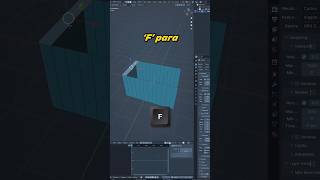 F Par Rellenar las Caras en Blender de Manera Automática b3d tutorial blender blender3d [upl. by Shermy]