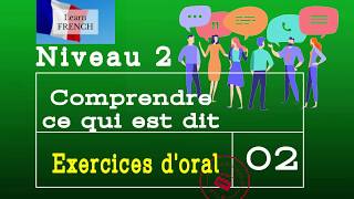 Comprendre ce qui est dit  Exercices doral  Niveau Delf A2 B1  Vidéo 02 [upl. by Alonso]