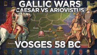 Caesar vs Ariovistus Battle of Vosges 58 BC DOCUMENTARY [upl. by Naquin]