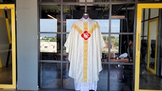 Gothic Chasuble with Lamb Motif and Orphrey [upl. by Valaria]