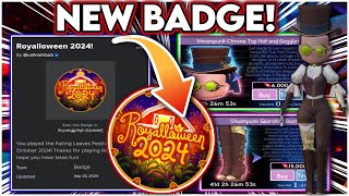 👻ALERT New ROYALLOWEEN Badge OUT NOW HUGE UPDATE Coming SOON🎃 royalehigh [upl. by Giana342]