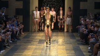 Milan  Versace Homme PrintempsEté 2013 [upl. by Azeret171]