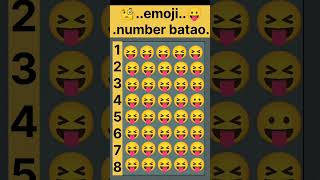 🤔emoji🧐number😛batao🧐❓🥀 viralvideo emoji emojichallenge emojiquizz shortvideo shorts [upl. by Alyar195]