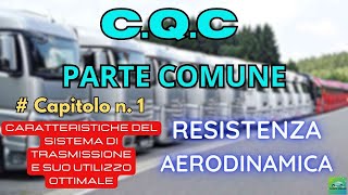 PATENTI SUPERIORI CQC  PARTE COMUNE CAP1  RESISTENZA AERODINAMICA [upl. by Irim24]