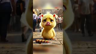 Cute cartoon duck aikartun bebek ai bersedihanimation funny subscribe fyp shorts trending [upl. by Edwyna862]