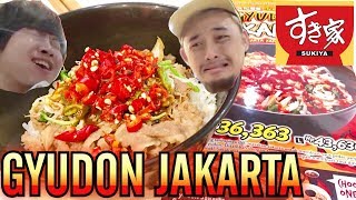 Challenge Makan Beef Bowl Pedas Banget di SUKIYA すき家のインドネシア限定激辛メニューに挑戦 [upl. by Lemra]