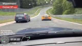 E92 m3 vs Volvo 850 Nürburgring [upl. by Riorsson]