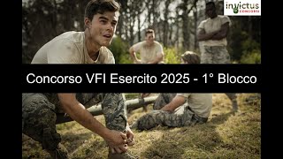 Concorso pubblico bando per 6500 VFI dellEsercito Italiano anno 2025 – 1° Blocco [upl. by Kubis]