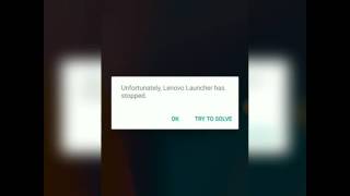 Lenovo launcher has stopped problem solved [upl. by Asilehs]