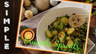 A Great Roasted Brussels Sprouts Recipe in the Oven  Healthy Side Dish Recipe Ideas [upl. by Aremihc]