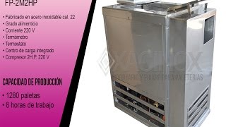 FABRICADOR DE PALETAS 2 MOLDES ACERO INOXIDABLE [upl. by Ahsimet]