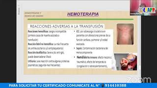 𝗖𝗨𝗥𝗦𝗢 𝗚𝗥𝗔𝗧𝗨𝗜𝗧𝗢HEMOTERAPIA Y BANCO DE SANGRE [upl. by Thais]