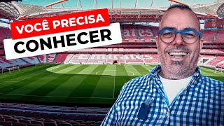 Existe algum estádio mais lindo que esse Tour pelo Estádio da Luz 🦅 [upl. by Dolley]