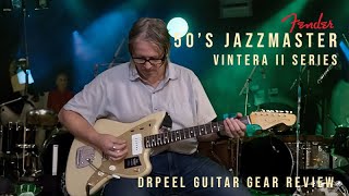 Drpeel Guitar Gear review are looking at the Fender 50s Jazzmaster Vintera II Series [upl. by Aihseyk]