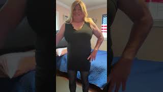 crossdresser black double side v cut sleeveless tight mini dress video [upl. by Ashbaugh]