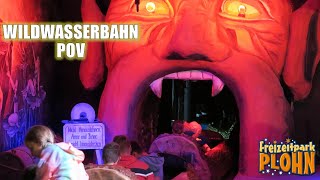 Wildwasserbahn POV Freizeitpark Plohn Log Flume  NonCopyright [upl. by Hcurab213]