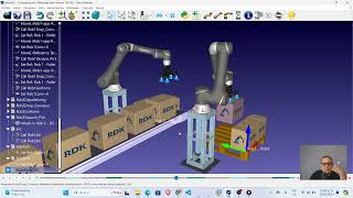 SIMULACION DE PALETIZADO CON ROBOTS OMRON [upl. by Dora]