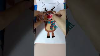 Sticker reindeer ChristmasSticker HolidaySticker reindeer christmas asmrsounds [upl. by Comyns]