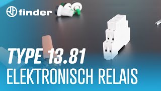 Finder 1381 Elektronisch Relais  Aansluiten amp instellen [upl. by Seana498]