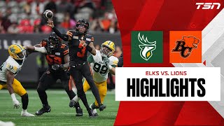 BC Lions vs Edmonton Elks  CFL HIGHLIGHTS [upl. by Lizabeth]