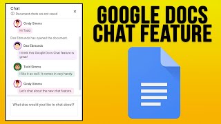 How to Use the Google Docs Built in Chat Feature for Shared Documents [upl. by Nywloc]