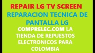 reparacion de pantalla LG suprimiendo resistencias SCREEN LG REPAIR [upl. by Machos]