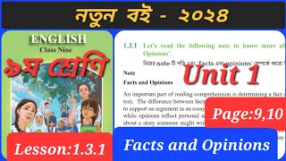 Class 9 English Unit 1 Lesson 131 । Opinion MattersText 2 Class 9 English new book 2024 [upl. by Oicnanev483]