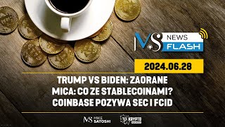 BIDEN VS TRUMP KOMPROMITACJA COINBASE POZYWA SEC I FDIC CO ZE STABLECOINAMI W UE [upl. by Beatrix]