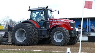 Massey Ferguson 6499 7495 7626 7726 8130 8260 8270 8460 8480 8690 amp 8737  Tractor Pulling [upl. by Yoj695]