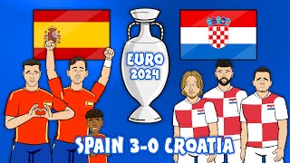 30 SPAIN vs CROATIA💥 Euro 2024 Goals Highlights España Hrvatska [upl. by Bresee]