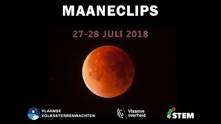 Maansverduistering 27 Juli 2018 [upl. by Annoyt]