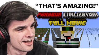 Foolish REACTS To Minecraft PARKOUR CIVILIZATION FULL MOVIE [upl. by Aicilf]