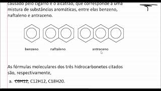 Como descobrir a fórmula molecular dos compostos aromáticos  Benzeno naftaleno e antraceno [upl. by Enaira891]