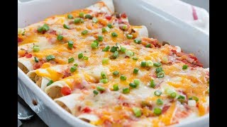 Cream Cheese Chicken Enchiladas [upl. by Ulphia]