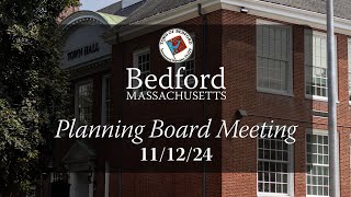 Planning Board Meeting 111224 [upl. by Bronder448]