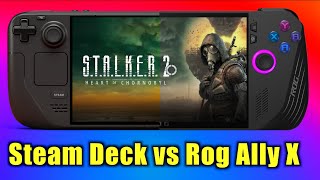 Stalker 2  Steam Deck OLED vs ROG Ally X  FPS Battle [upl. by Veator]