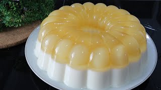 Tips agar puding lapis melekat kokoh  Resep puding susu lapis logan super segeeer [upl. by Acinonrev548]