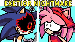 Friday Night Funkin VS Exetior  Nightmare Tempus  Cutscenes  One Eye Freak FNF MOD SonicAmy [upl. by Mcgurn]