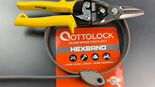 892 Cut in Seconds 75 Ottolock Hexband Bike Lock [upl. by Pontone]