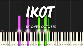 Ikot by Over October synthesia piano tutorial  sheet music amp lyrics [upl. by Belsky]