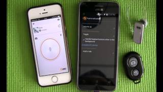 การใช้งาน Bluetooth Handfree amp iShutter กับ App Zello Walkie Talkie [upl. by Amaris]