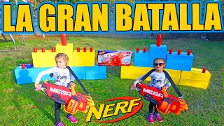 LA GRAN BATALLA NERF MEGA MASTODON ·VLOG· [upl. by Pettit]