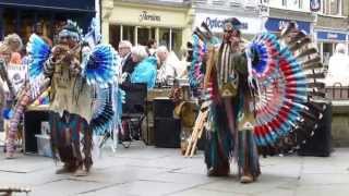 South American Pan Flute Players  York UK 030713 Pan Pipes HD HQ [upl. by Nerfe]