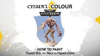 How to Paint Flayed Skin on Necron Flayed Ones [upl. by Atinihc16]