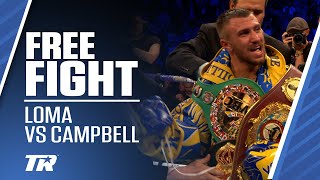 Vasiliy Lomachenko vs Luke Campbell  ON THIS DAY FREE FIGHT  Loma Gets 3rd Belt [upl. by Rori821]